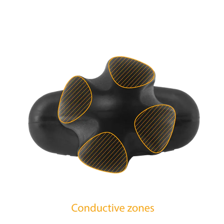 Silicone Noir 'Tartarus' Quadripolar Butt Plug Electrastim Electrodes