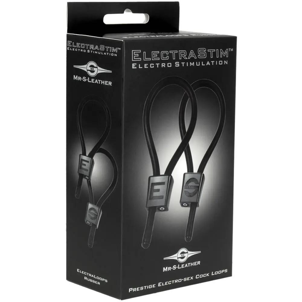 ElectraStim Prestige ElectraLoops Adjustable Cock Rings- Black (Mr S Collab) Electrastim Electrodes