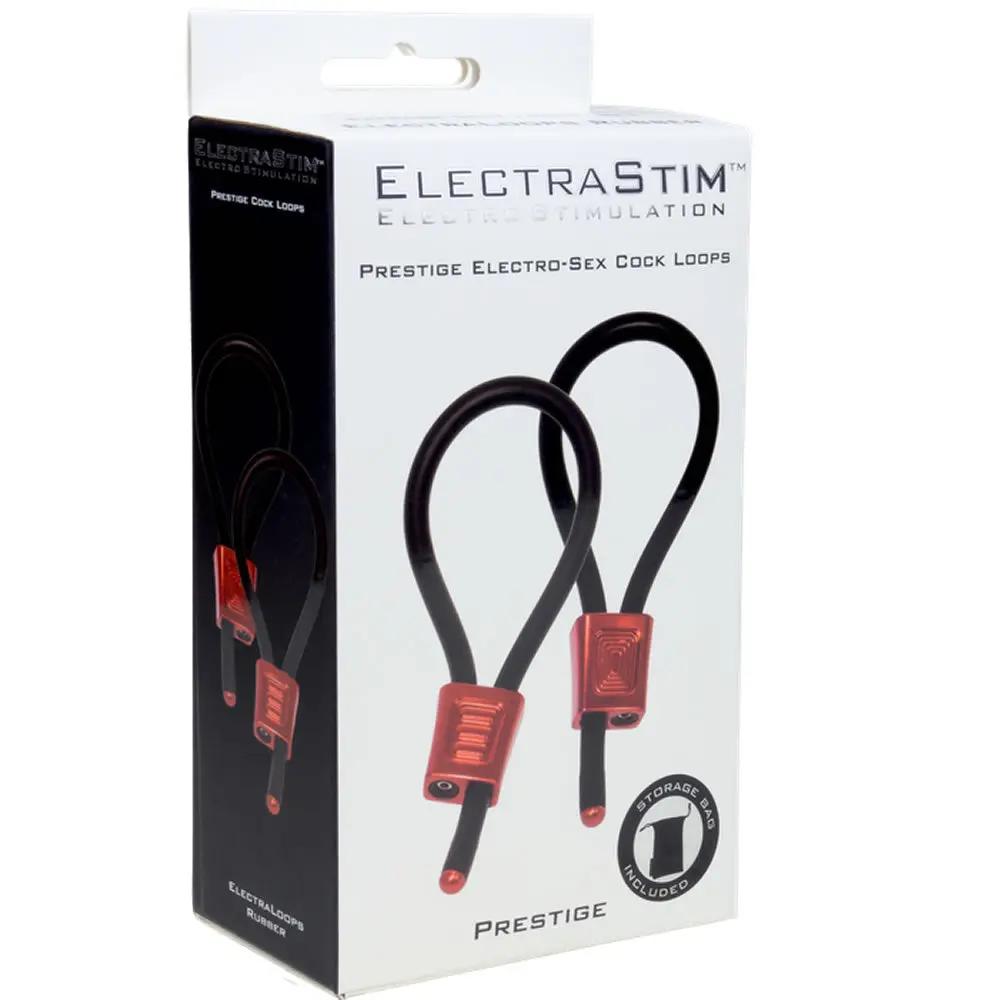 ElectraStim Prestige ElectraLoops Adjustable Cock Rings- Red Electrastim Electrodes