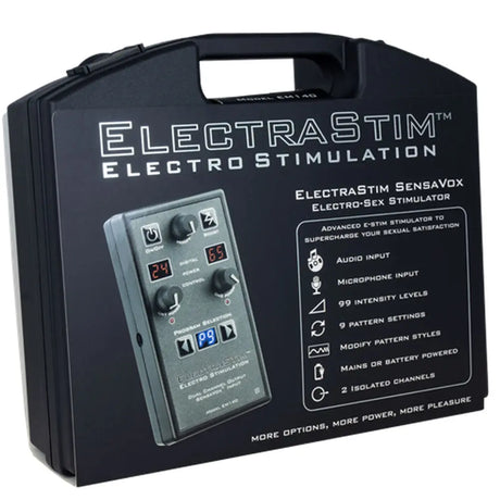 ElectraStim SensaVox Electro Sex Stimulator - EM140 Electrastim Control Boxes