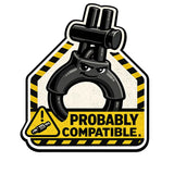 Funny Sticker Warning Set (5 stickers) E-Stim Emporium Stickers