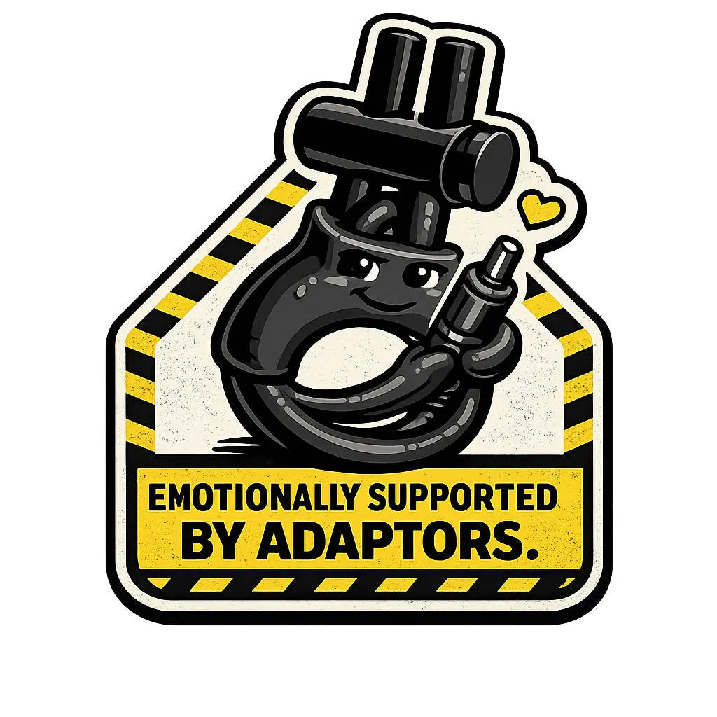 Funny Sticker Warning Set (5 stickers) E-Stim Emporium Stickers