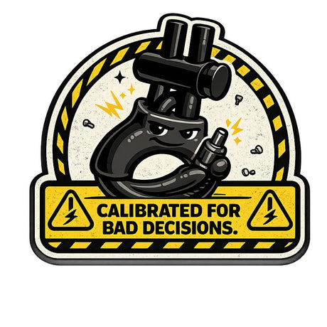 Funny Sticker Warning Set (5 stickers) E-Stim Emporium Stickers