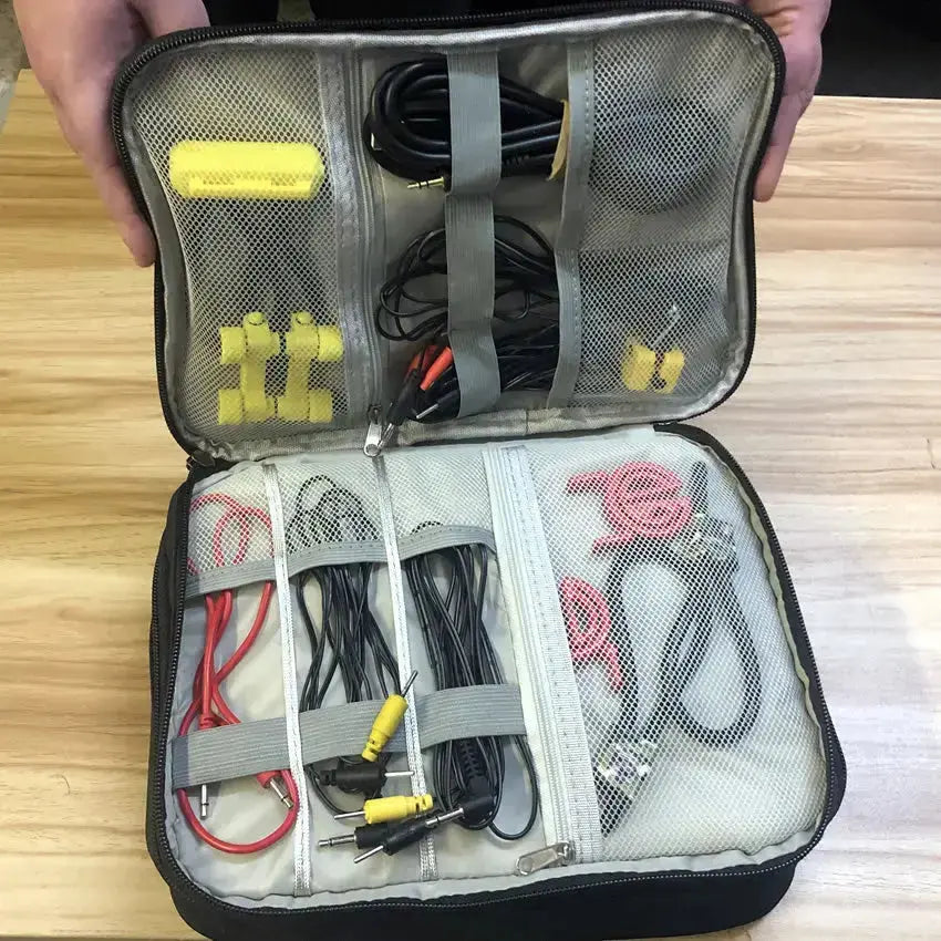 Image showing the two-layer black storage bags upper layer