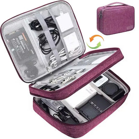 Two Layer Storage Bag 27x9x19cm Purple E-Stim Emporium Storage Bags