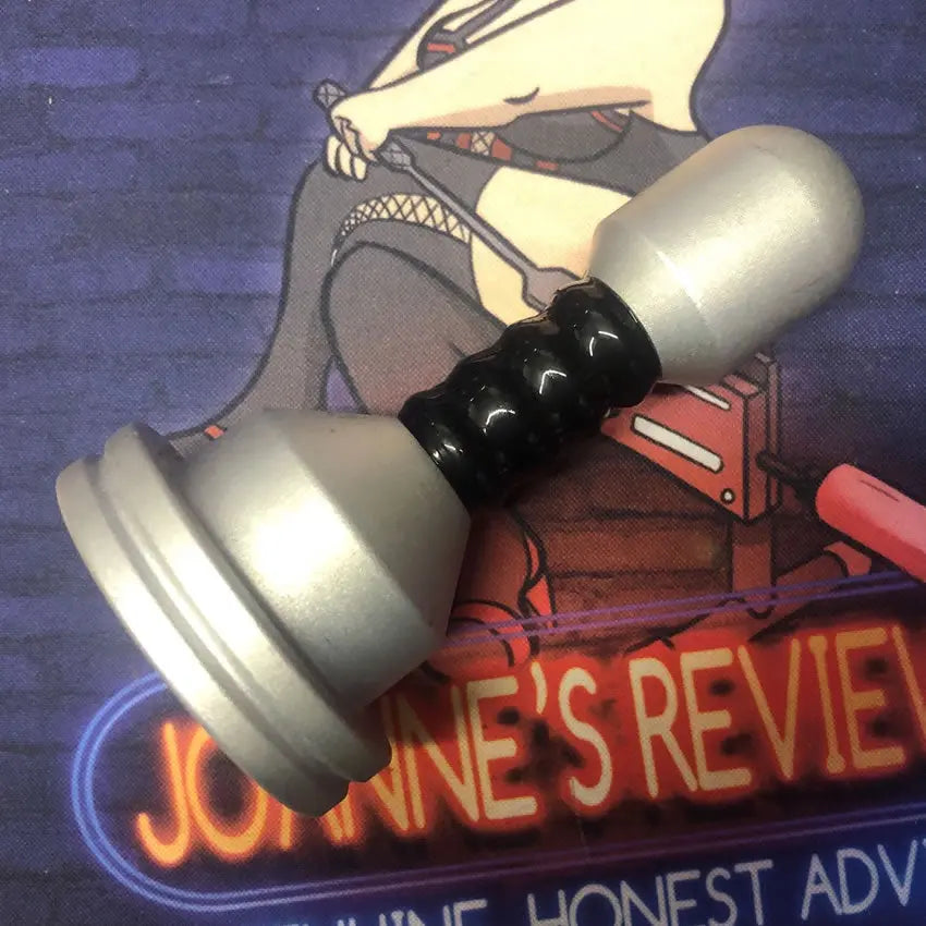 Image showing the black Flange modified neck fitted to a Flange electrode (not included)